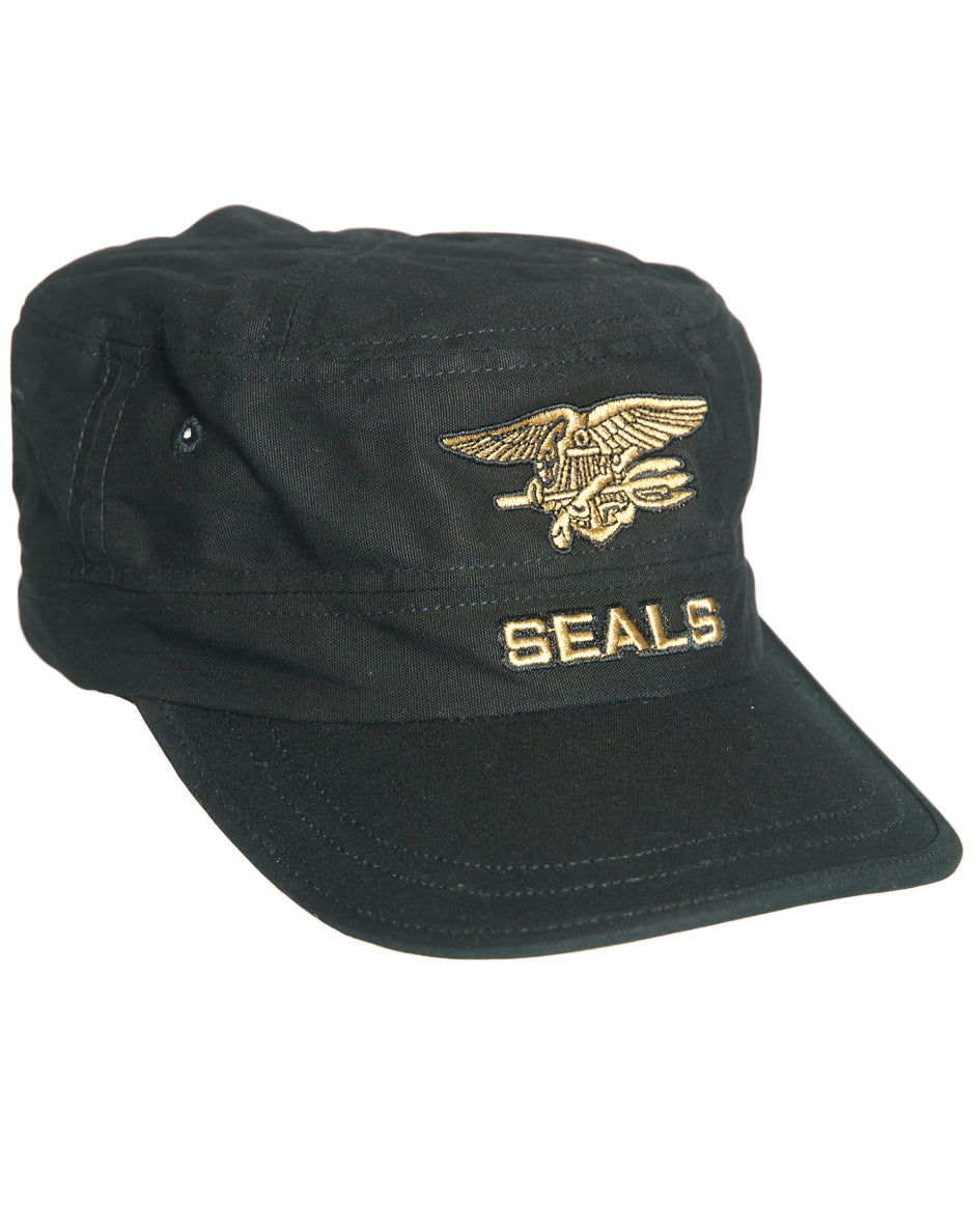 Casquette Mil-Tec en coton avec insigne Seals brodé et réglage arrière auto-agrippant