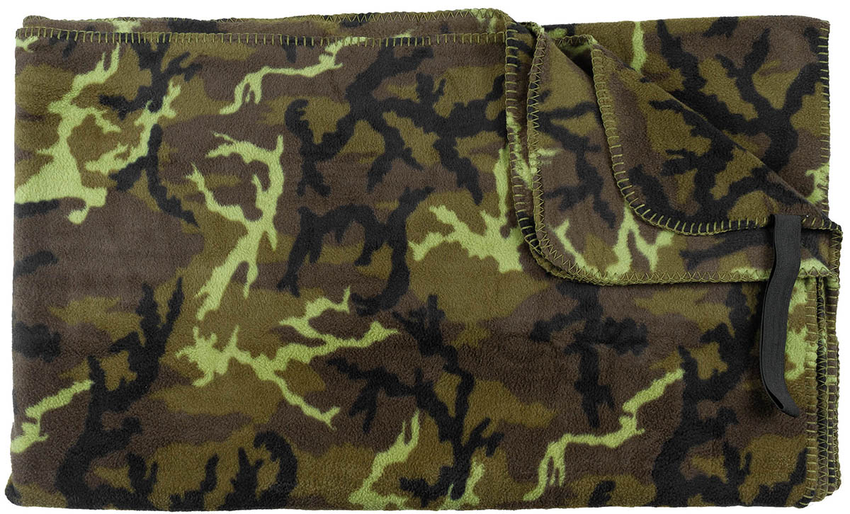 Couverture polaire MFH 200 x 150 cm en polyester 300 g/m² avec sac de transport