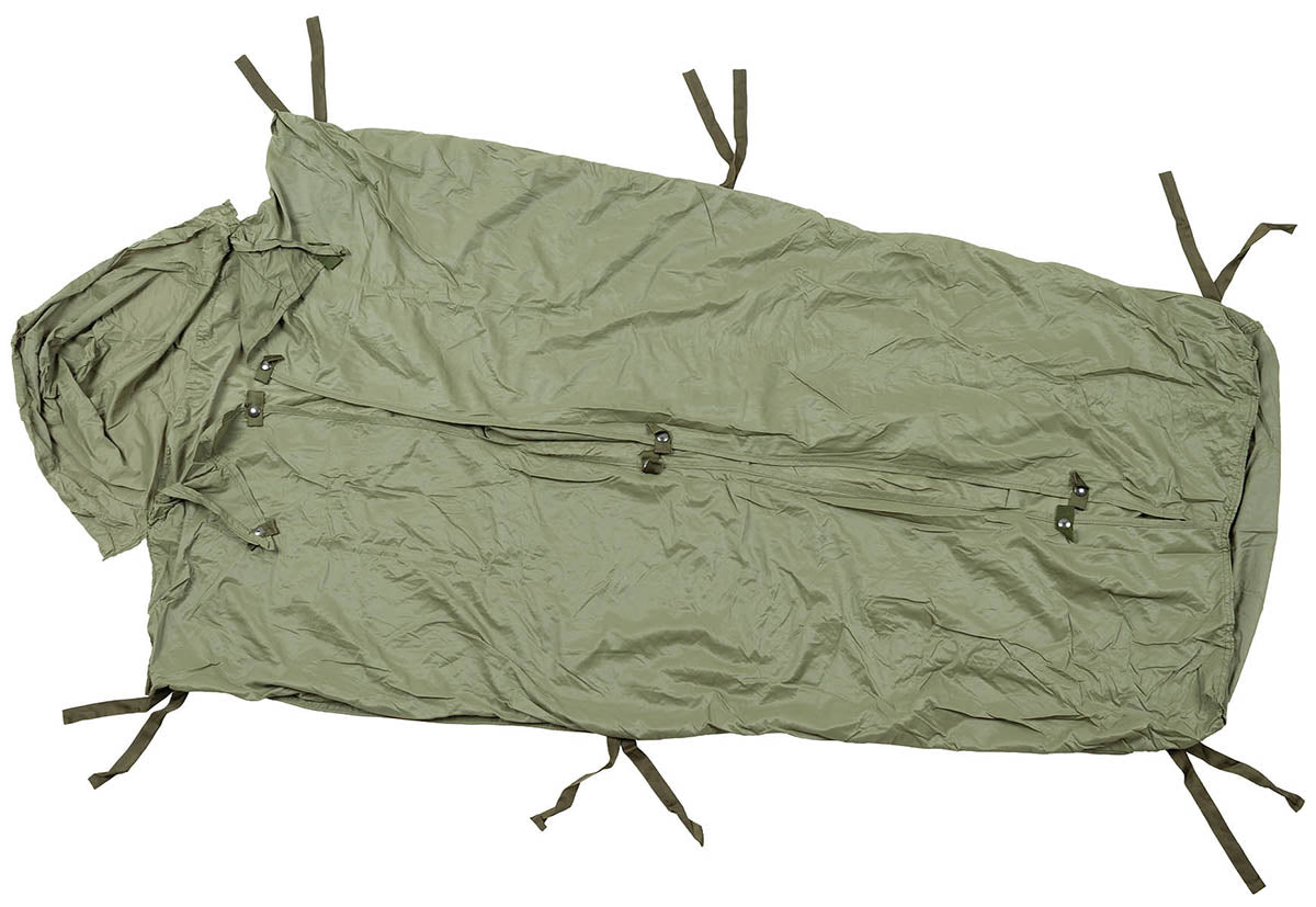 Drap de sac de couchage néerlandais, surplus d'occasion, lot de 5