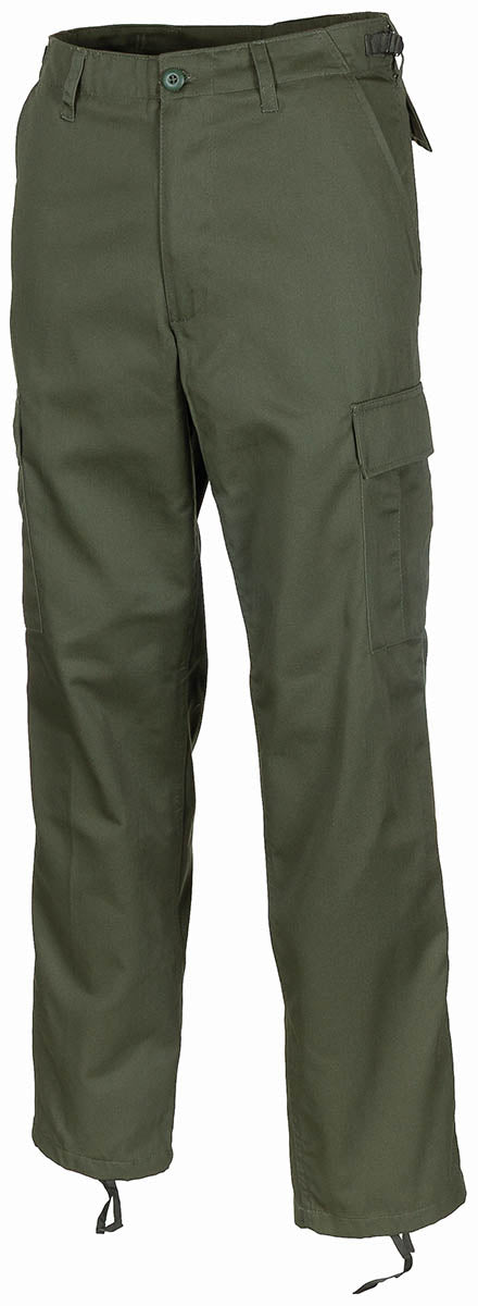 Pantalon de combat US BDU MFH à glissière polycoton 65/35 six poches passants 5,5 cm