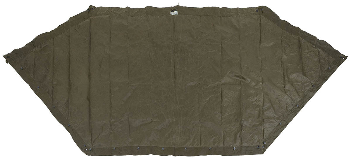 Toile de tente autrichienne en coton et polyamide, surplus d'occasion, lot de 5
