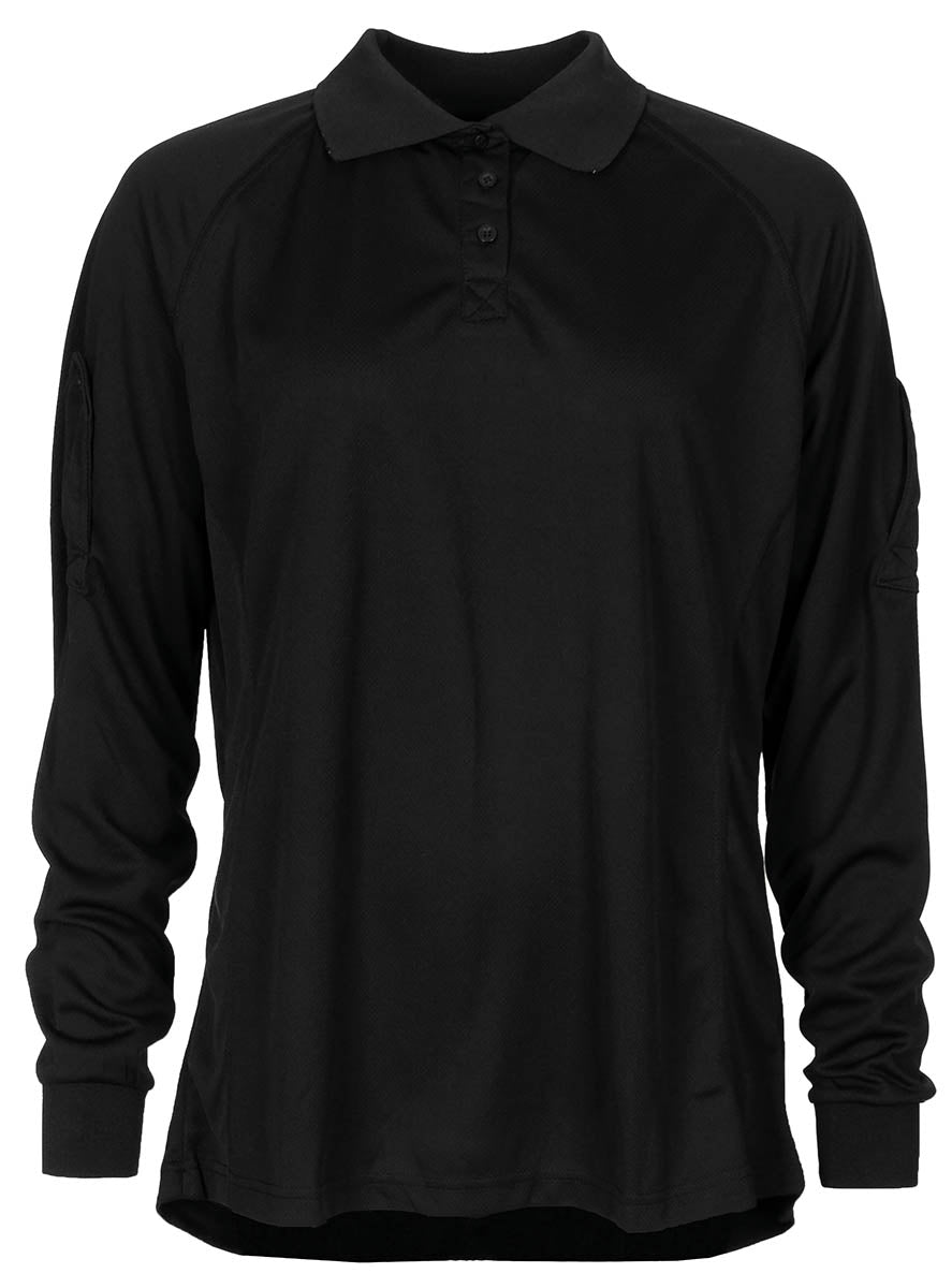 Polo britannique coupe femme à manches longues, surplus comme neuf, lot de 10