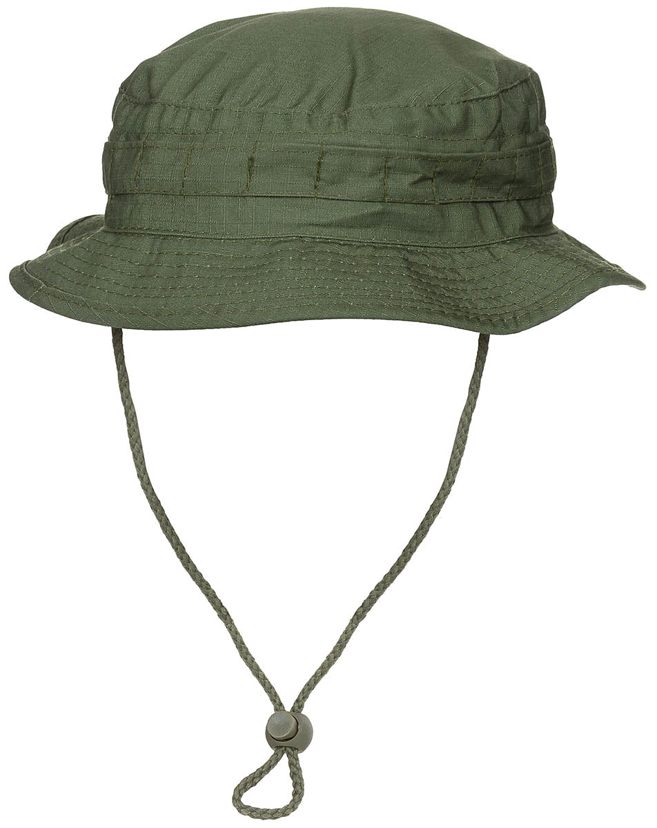 Chapeau de brousse MFH SF Boonie britannique en polycoton Rip Stop à jugulaire