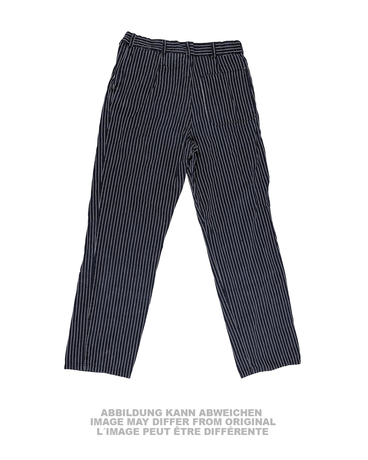 Pantalon de personnel de restauration Bundeswehr en toile rayée, occasion