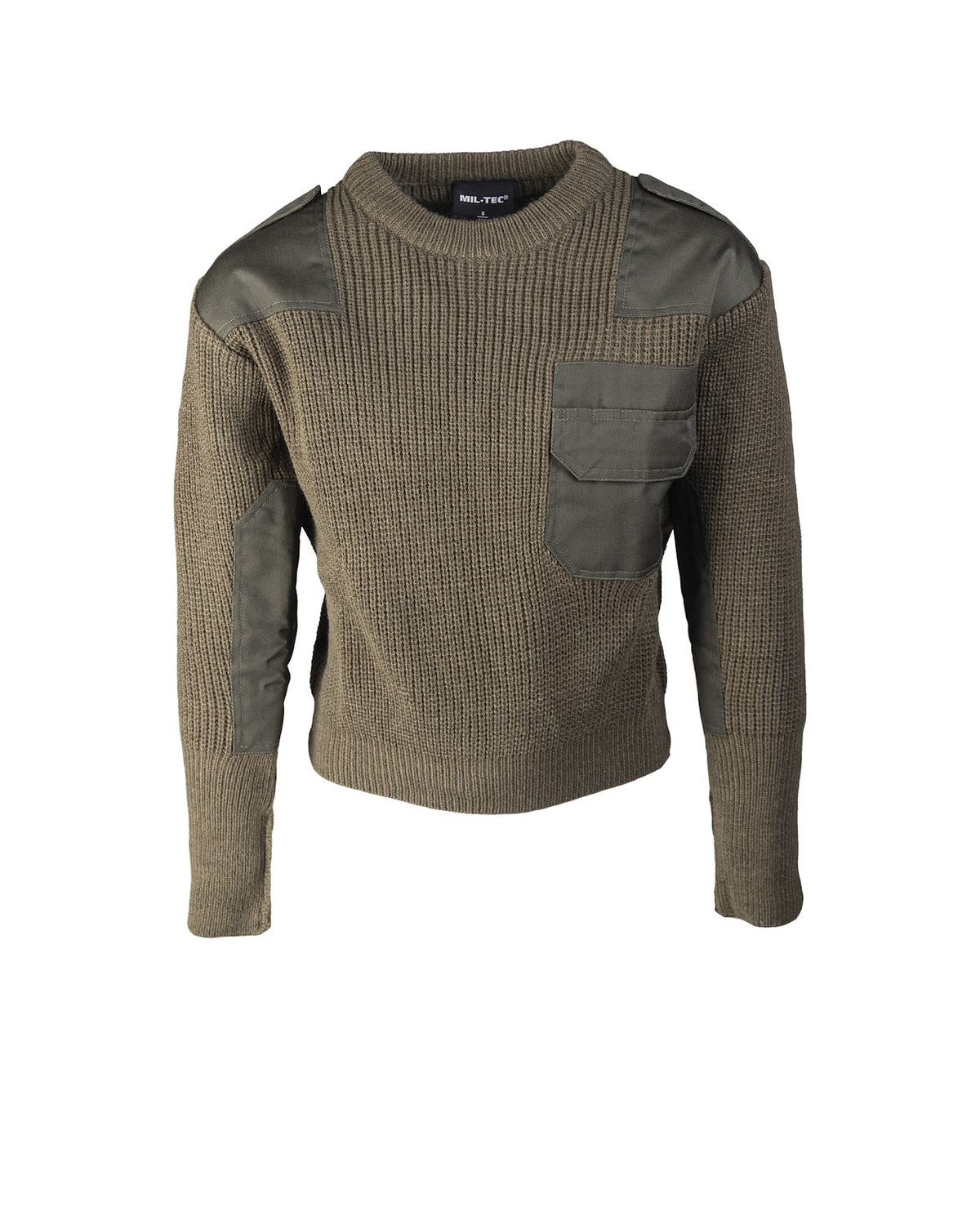 Pull enfant type combat Mil-Tec en acrylique 365 g avec renforts épaules et coudes