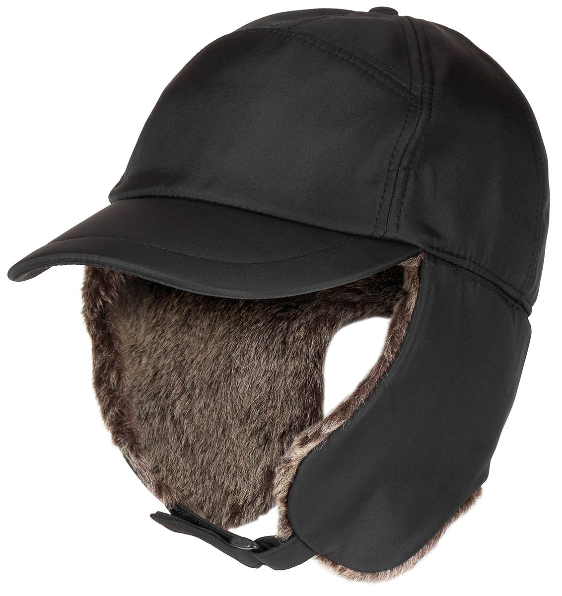 Bonnet Trapper Fox Outdoor à rabats d'oreilles visière et doublure polaire