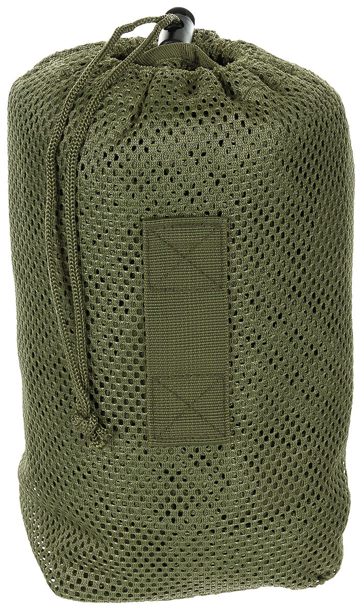 Manteau filet MFH à passants en nylon avec capuchon amovible et sac
