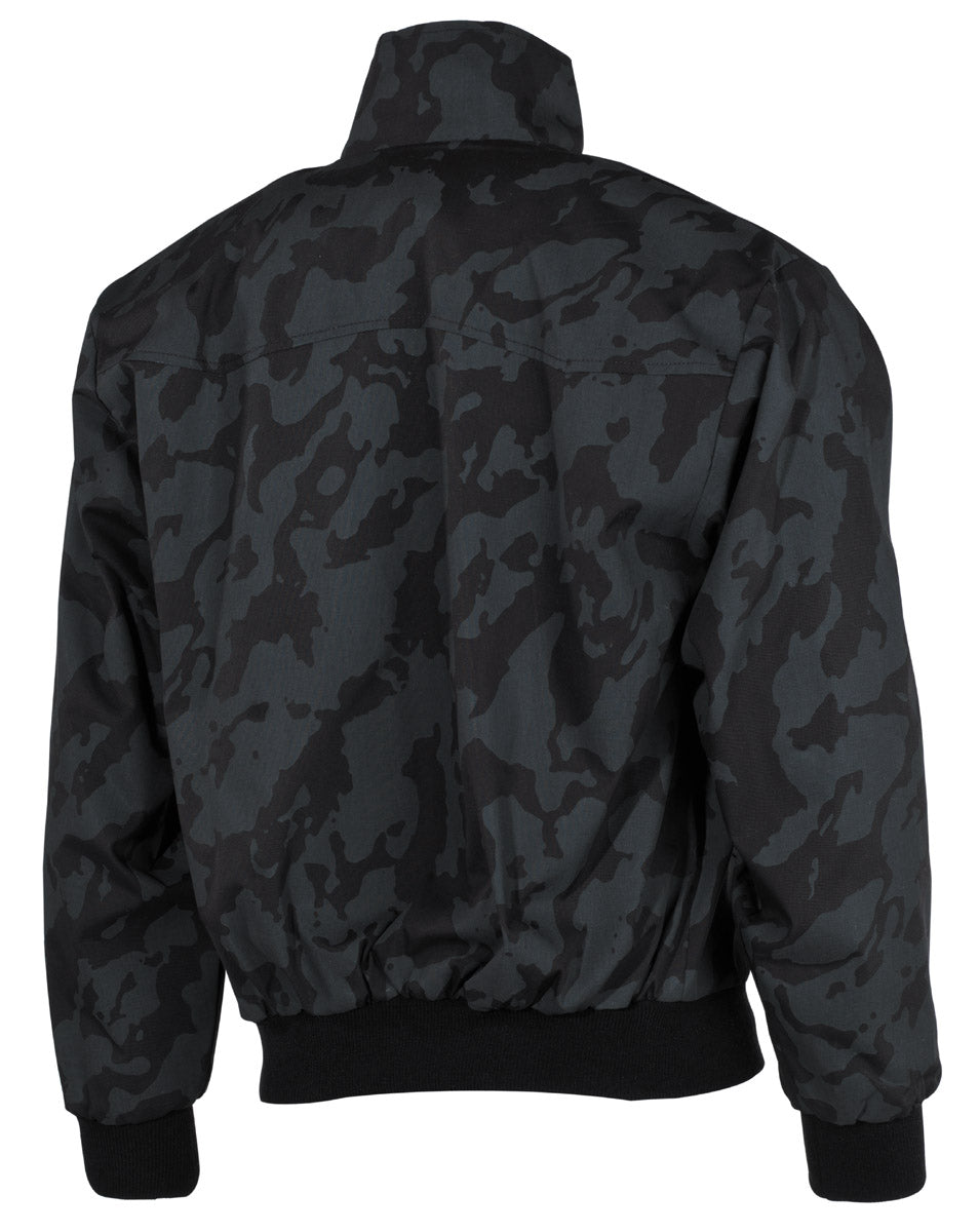 Blouson MFH English Style à col montant boutonné et doublure à carreaux