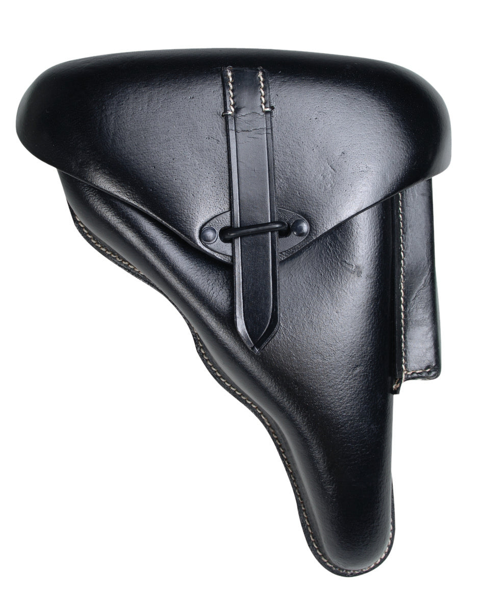 Holster à port apparent Mil-Tec P38 en cuir de buffle avec coque rigide moulée