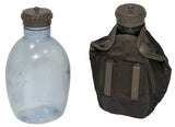 Gourde en plastique autrichienne, surplus d'occasion pour le bivouac et la popote, lot de 5