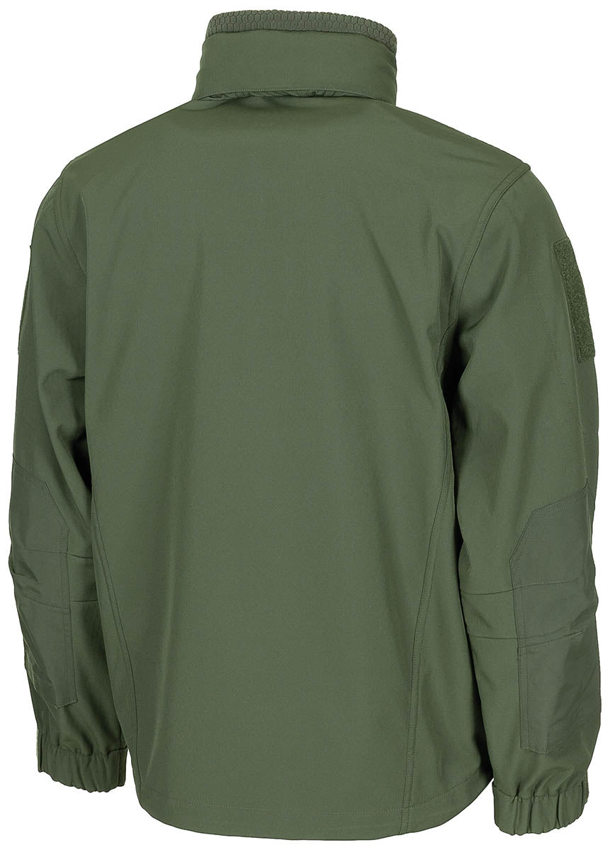 Veste softshell MFH Viper à capuche intégrée et renforts de coudes 8000 mm