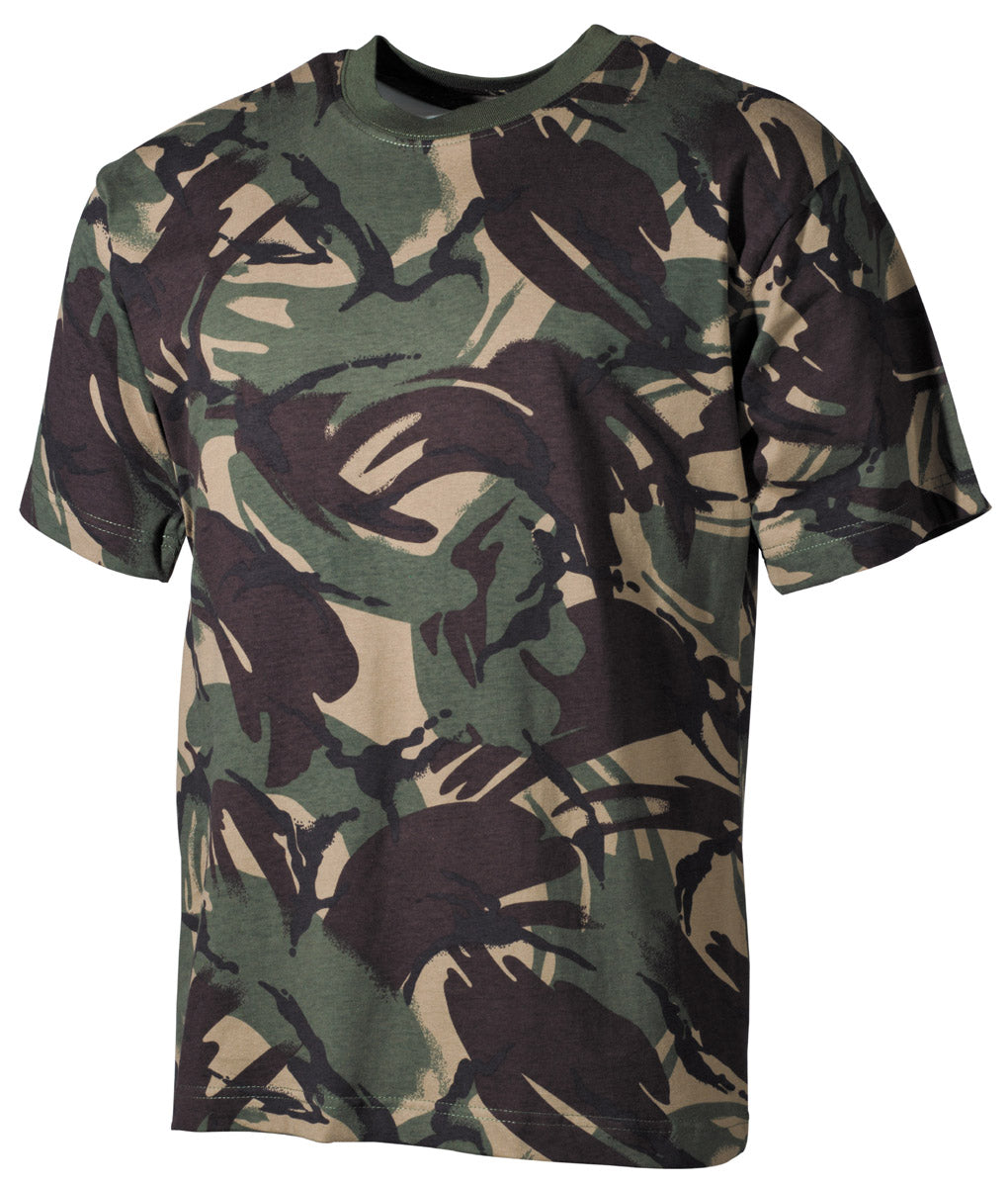 T-shirt US manches courtes MFH 170 g/m² coton à impression réactive col renforcé
