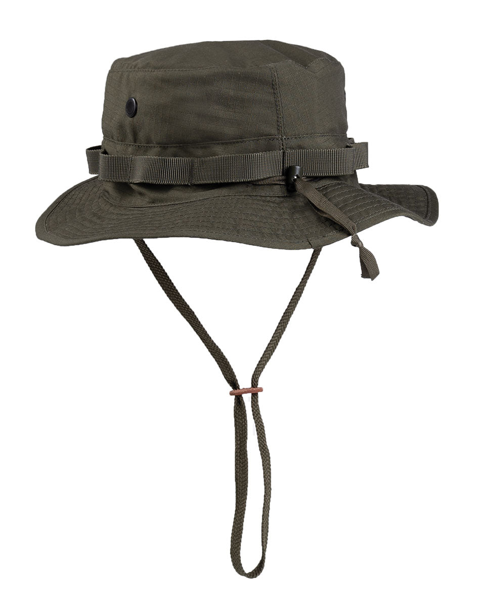 Chapeau de brousse type US GI Mil-Tec en polycoton ripstop taille unique ajustable