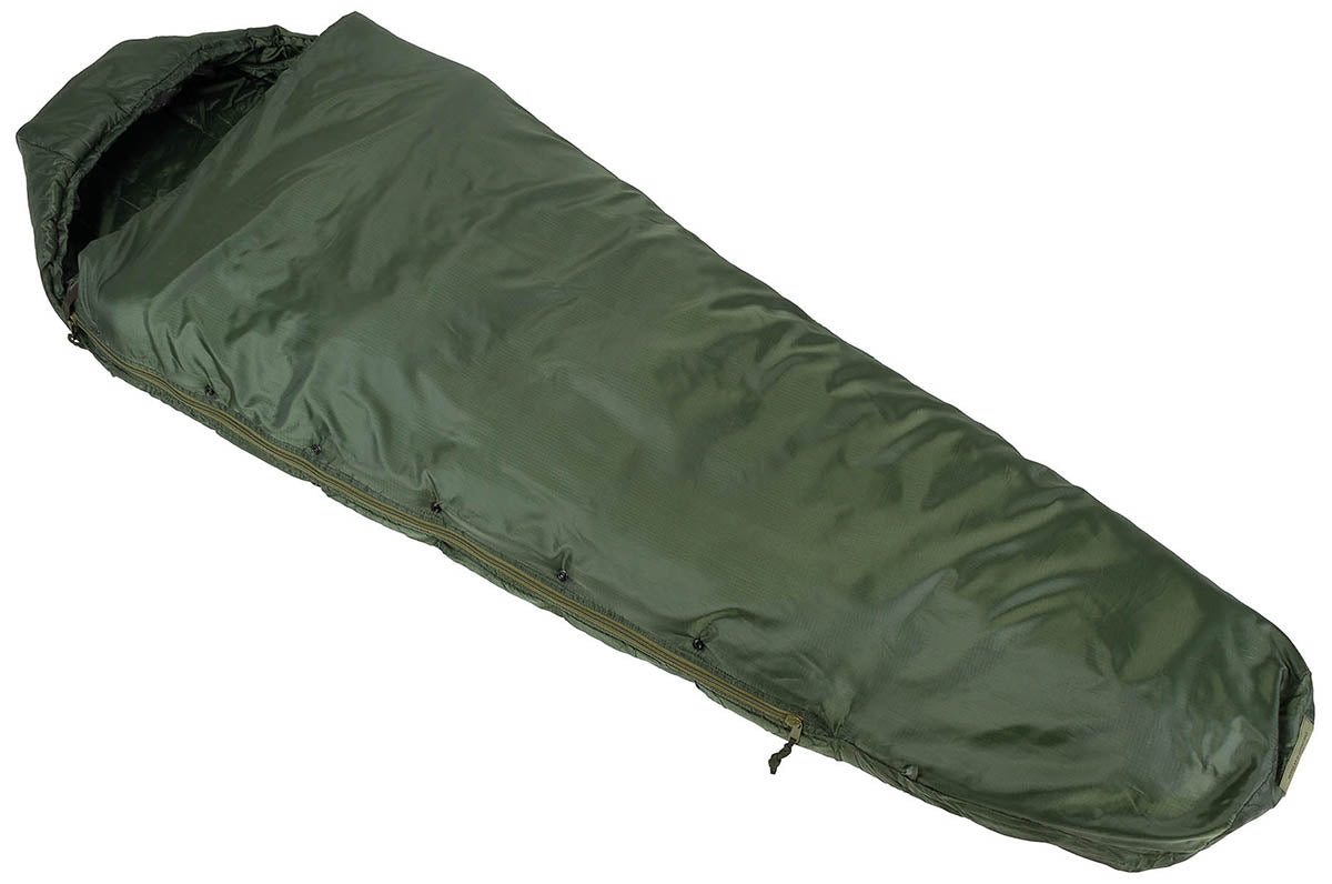 Sac de couchage modulaire MFH type GI Patrol en nylon Rip Stop jusqu'à -1 °C