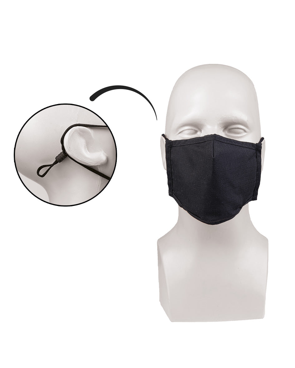 Masque de protection Mil-Tec en coton ripstop doublé lavable à 60 degrés avec pince-nez