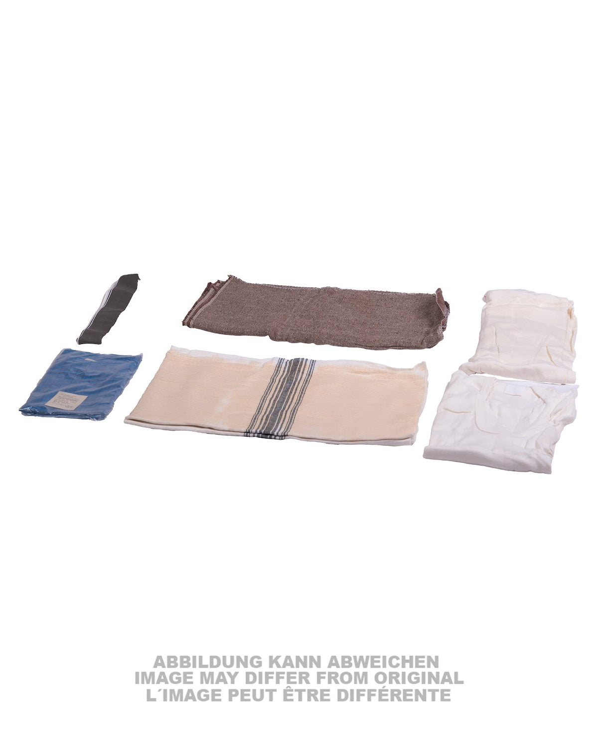 Paquetage de dotation est-allemand avec chiffons de pied, surplus d'occasion