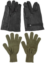 Gants en cuir belges en laine, surplus comme neuf pour le froid et la manutention, lot de 12