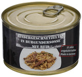 Conserve de plat cuisiné au bœuf MFH 400 g sans conservateur ni exhausteur