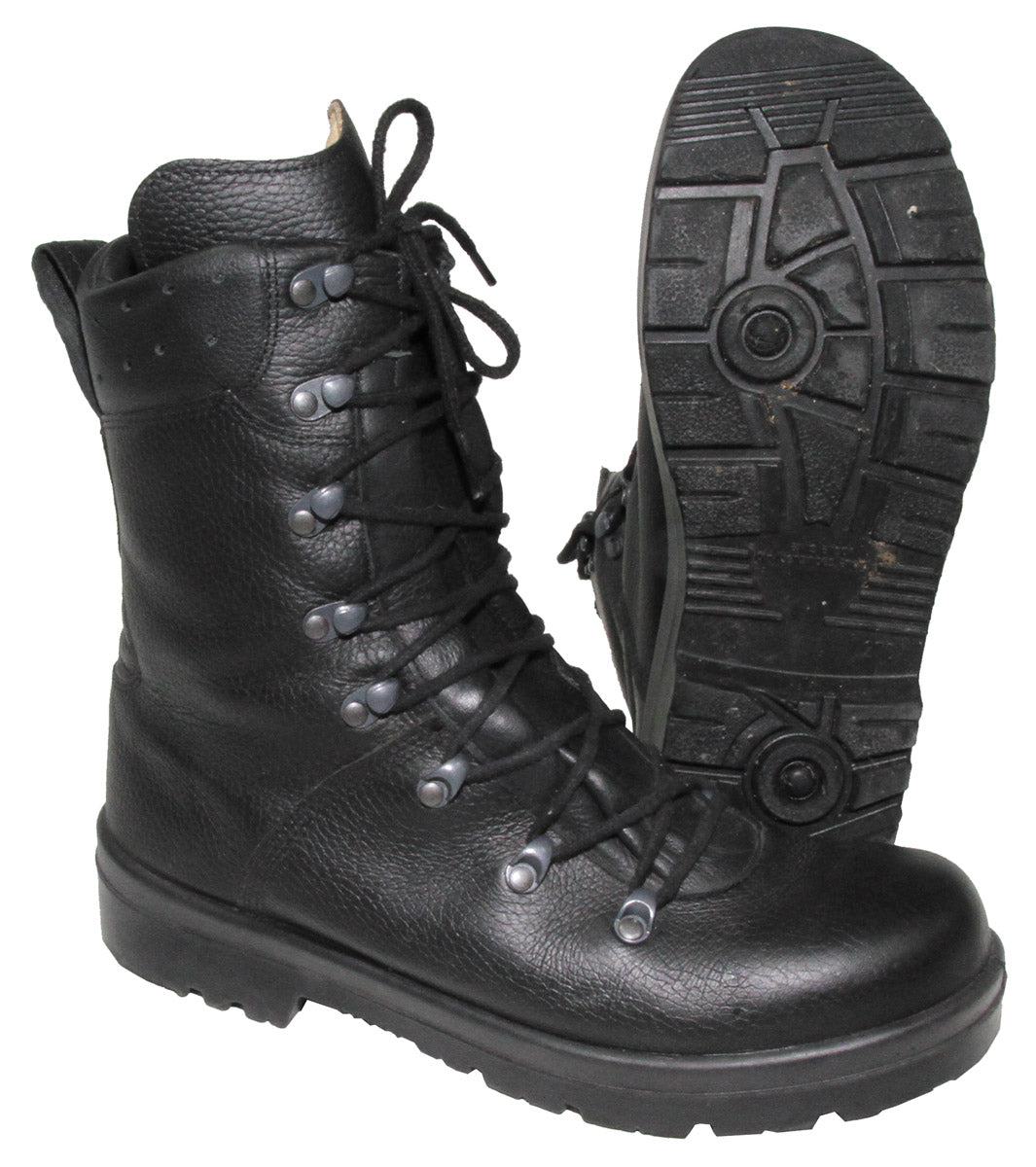 Chaussures de combat allemandes doublé, surplus d'occasion, lot de 8