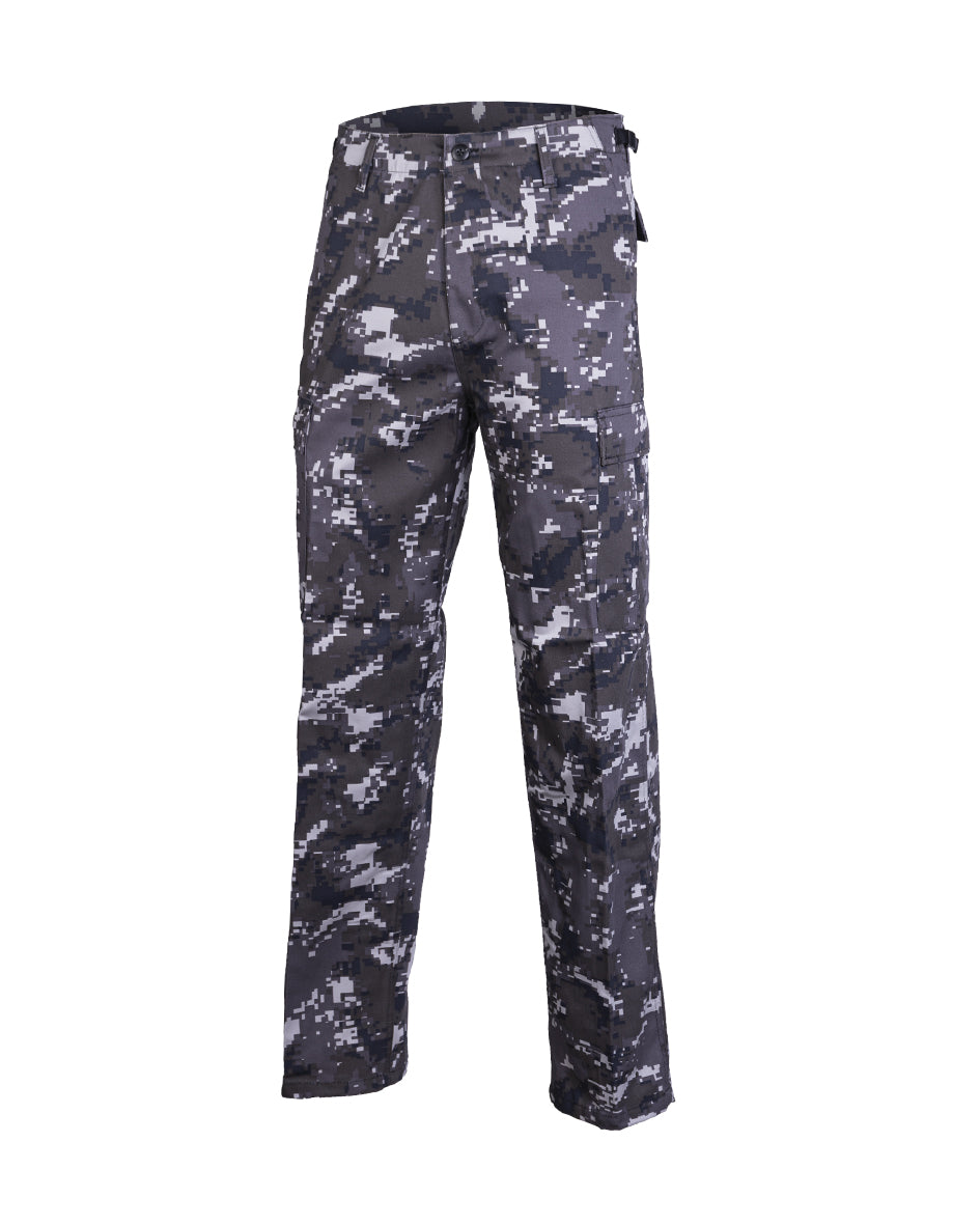 Pantalon de combat type BDU Mil-Tec en polycoton 80/20 six poches et taille réglable