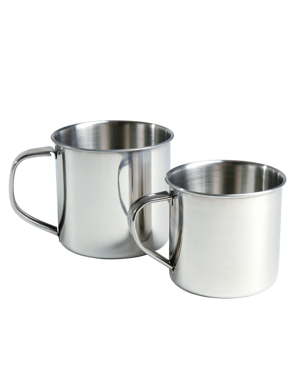 Quart Mil-Tec en acier inoxydable 304 contenance 300 ml hauteur 8 cm pour bivouac