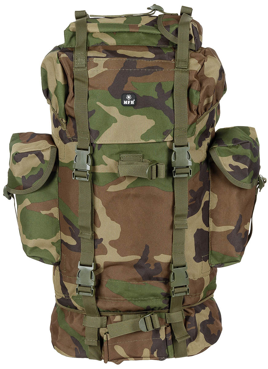 Sac à dos de combat type BW MFH 65 l armature aluminium compartiment bas séparable