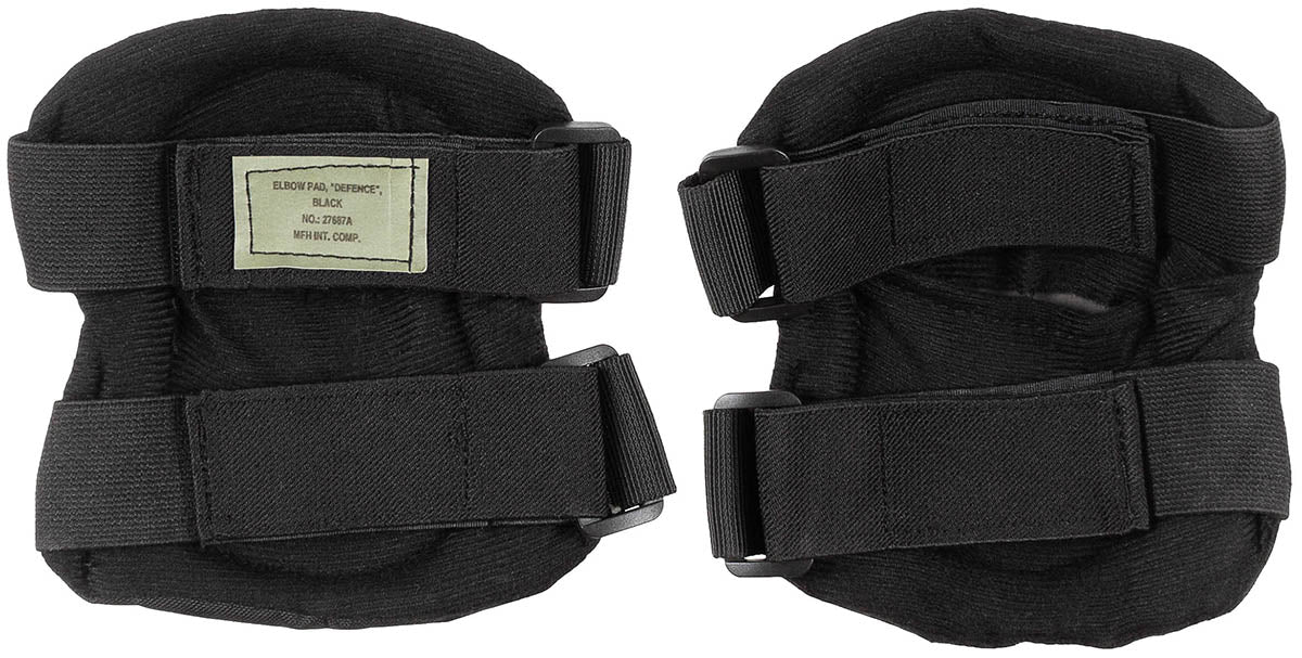 Coudières MFH Professional Defence 16 x 11 cm rembourrage EVA sangles élastiques