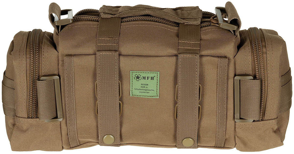 Sacoche de hanche et d'épaule MFH 30 x 15 x 7 cm avec fixation ceinturon 5 cm