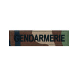Écusson bande GENDARMERIE brodée 12 x 2,5 cm à dos auto-agrippant fourni