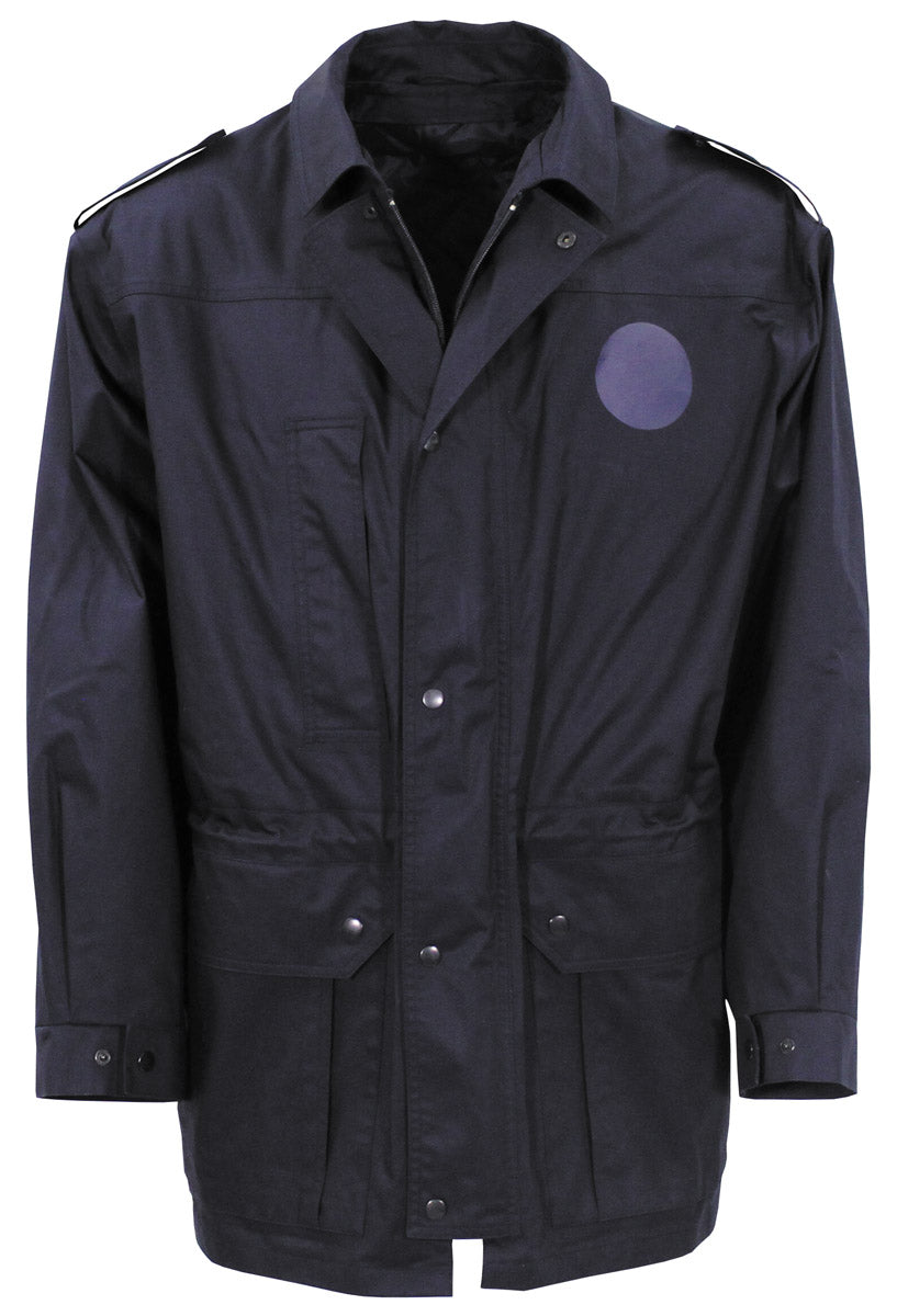Parka néerlandaise tout polyester imperméable à fermeture à glissière en coton, surplus d'occasion, lot de 5