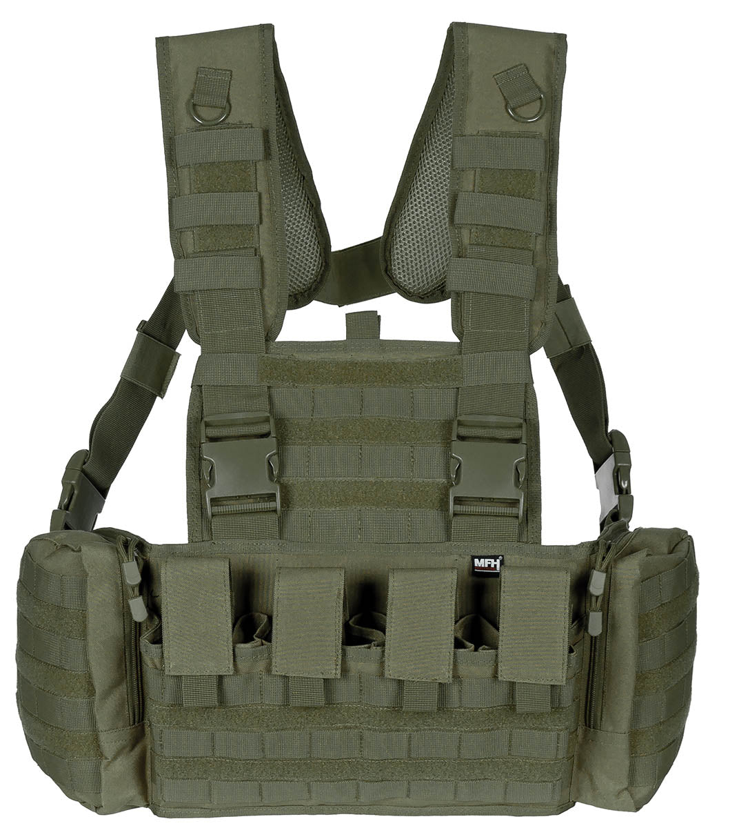 Gilet Chest Rig MFH Professional Mission 1,2 kg à quatre porte-chargeurs