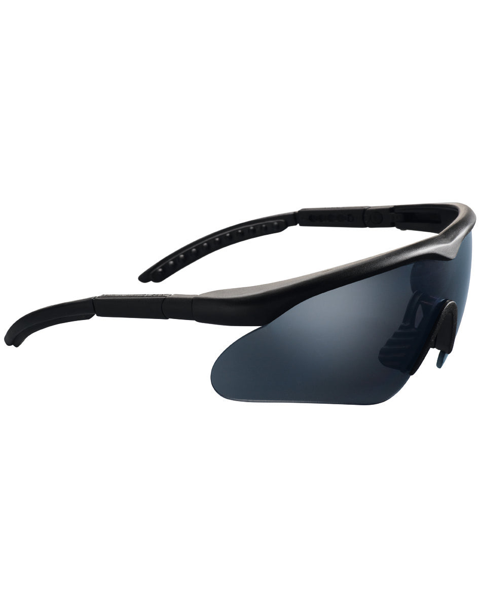 Lunettes de protection Swiss Eye Raptor taille moyenne EN 166 et pochette microfibre