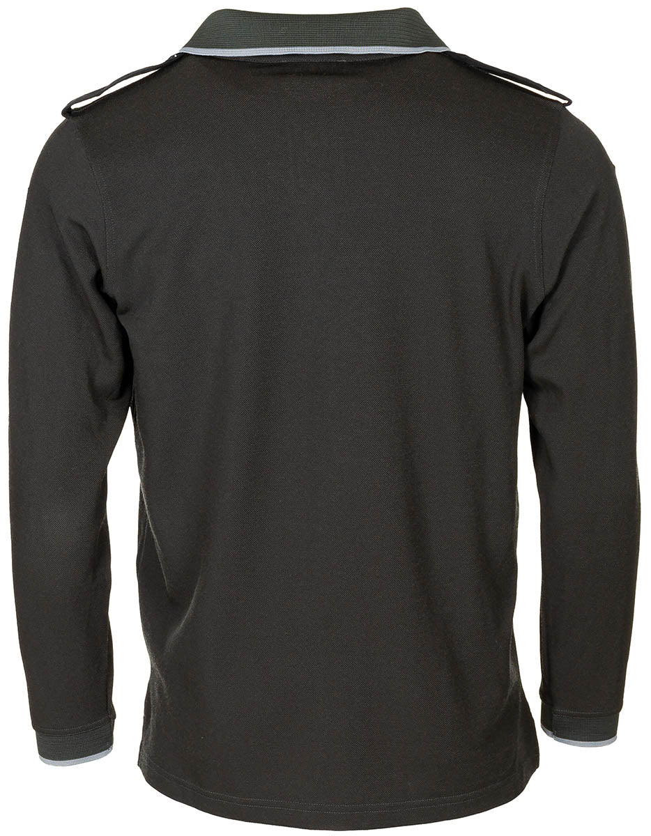 Polo britannique à manches longues, surplus d'occasion, lot de 10