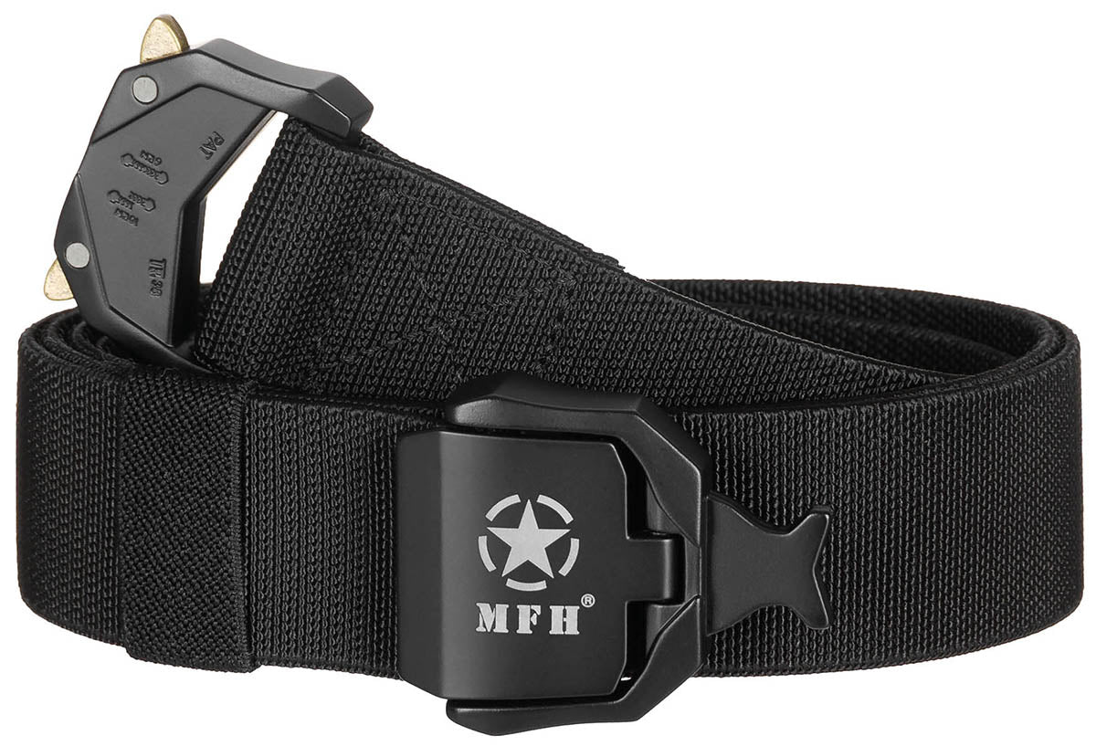 Ceinture élastique MFH Quick Release 3,7 cm à boucle en alliage de zinc