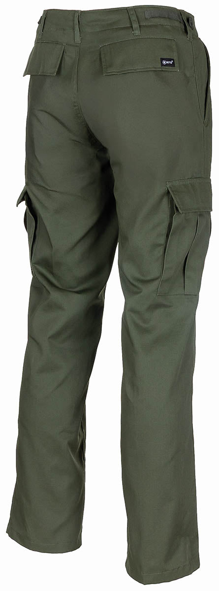 Pantalon de combat US BDU MFH à glissière polycoton 65/35 six poches passants 5,5 cm