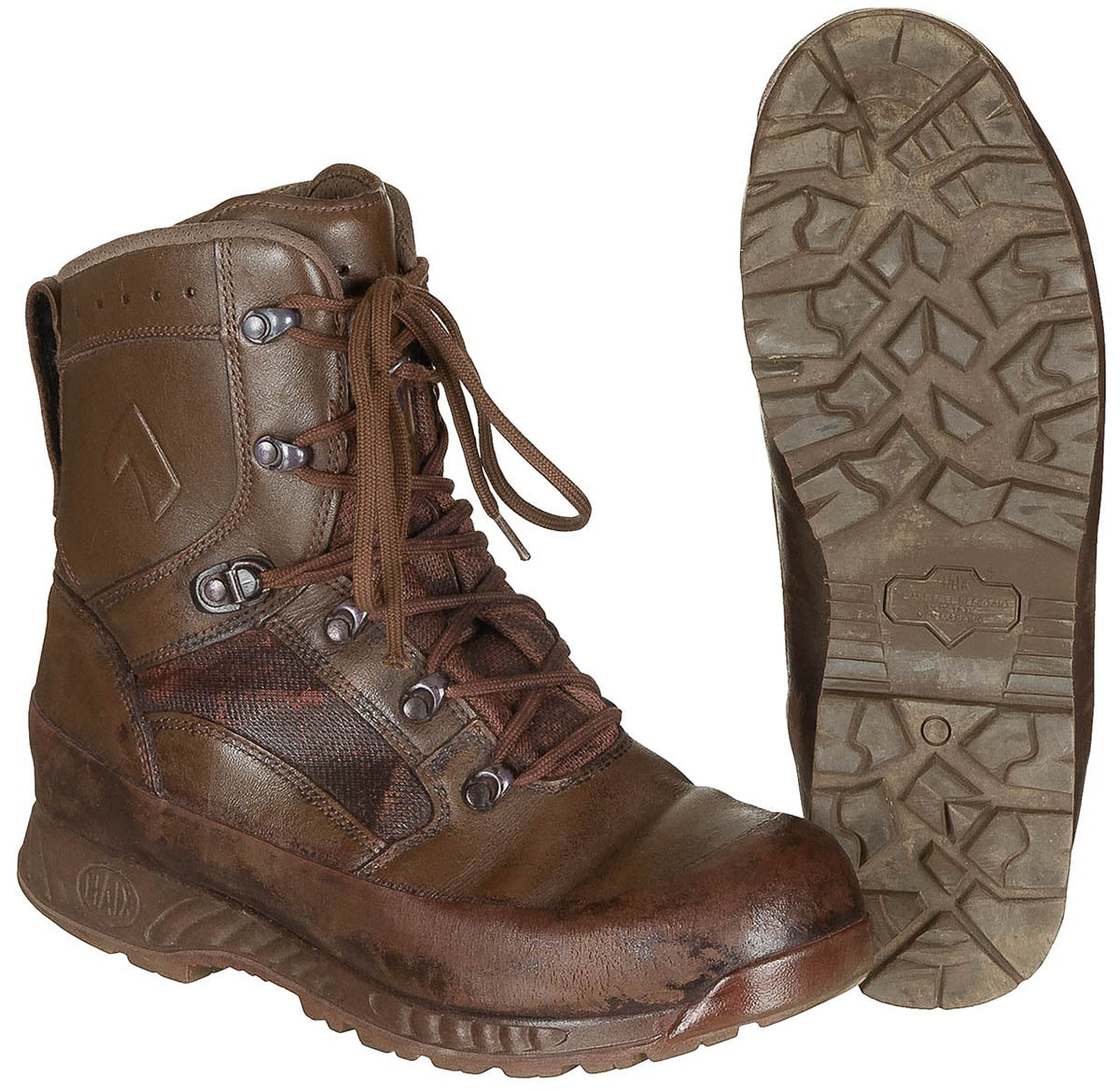 Chaussures de combat britanniques Haix de second choix, surplus d'occasion, lot de 5