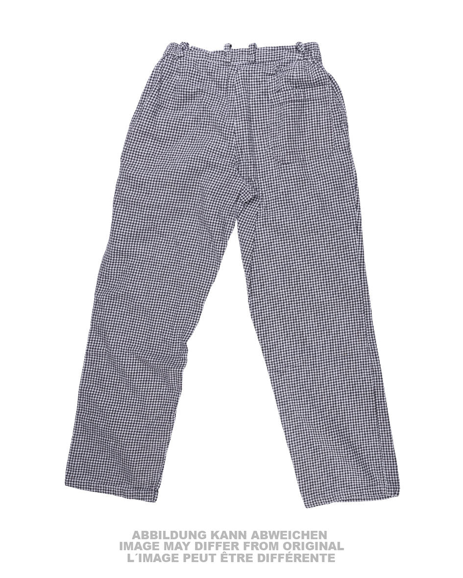 Pantalon de personnel de restauration Bundeswehr en coton à carreaux, occasion