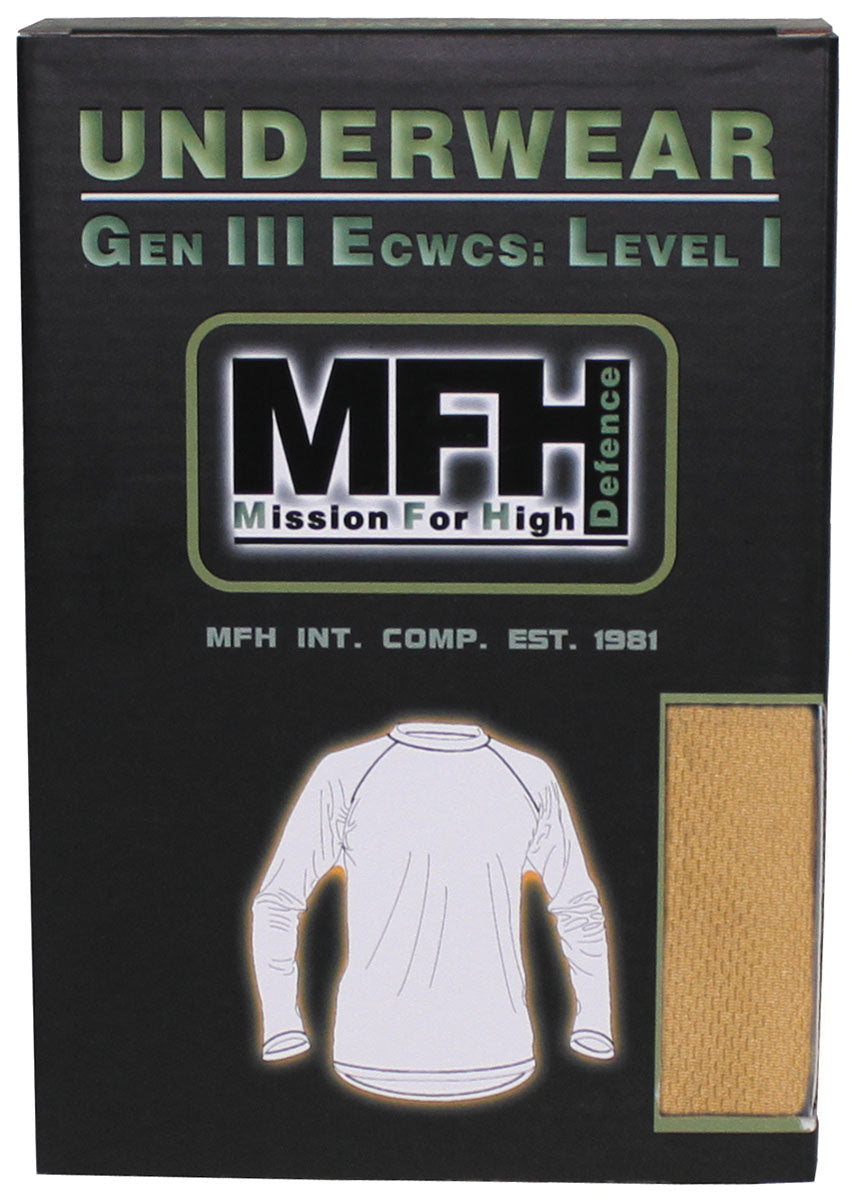 T-shirt thermorégulateur Level I GEN III MFH Professional polyester 130 g/m²
