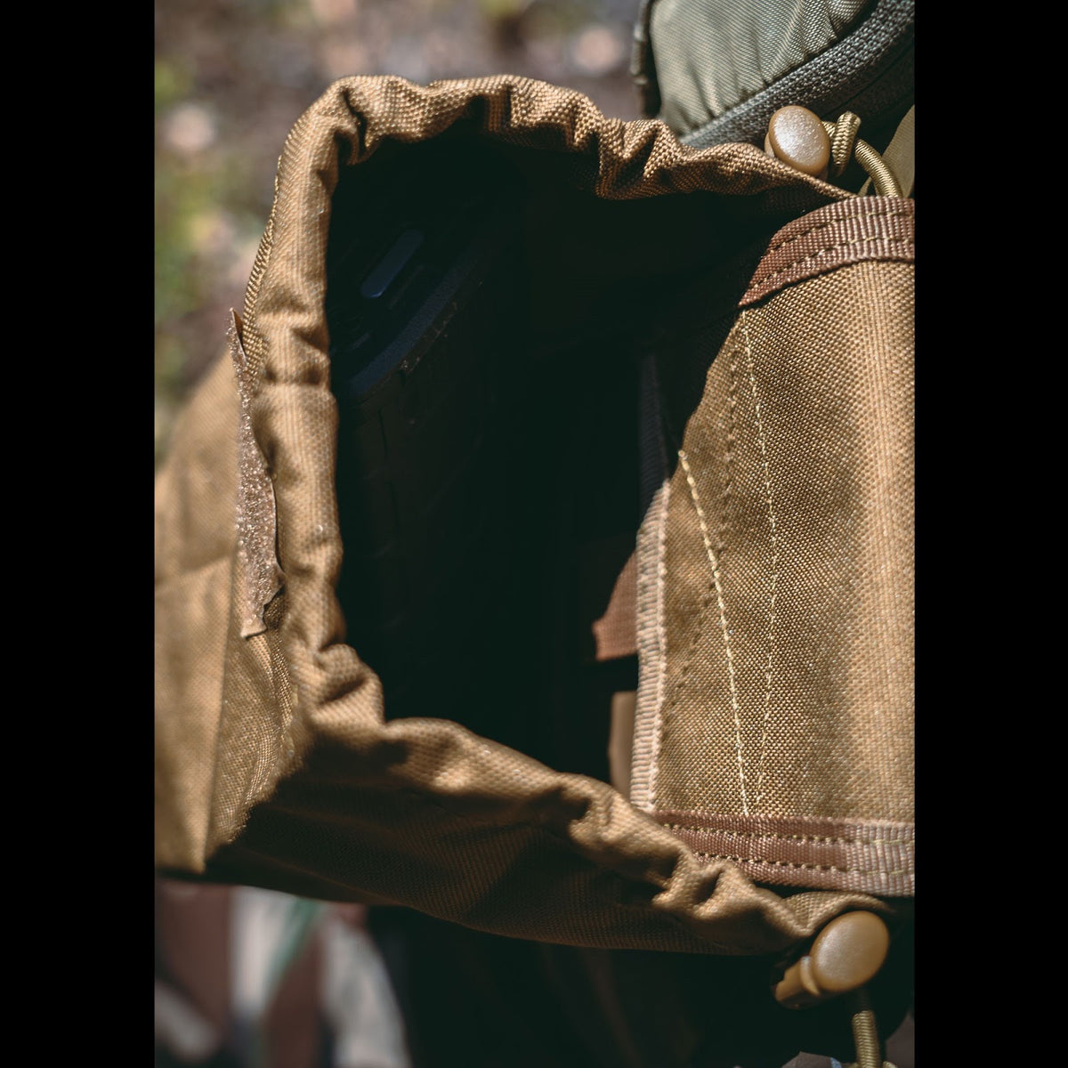 Poche de délestage vide-chargeur MOLLE polyester 600D 20 cm repliable