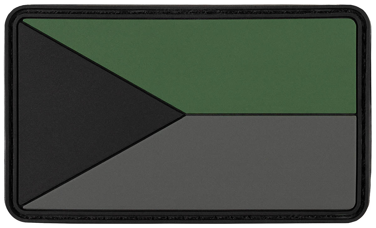 Écusson drapeau national MFH 3D en caoutchouc 8 x 5 cm à dos auto-agrippant