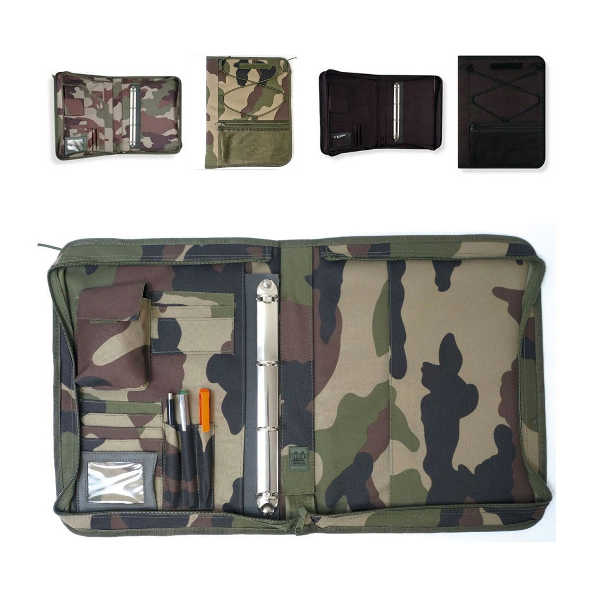 Porte-carnet OPEX classeur A4 polyester enduit PVC 37,5 x 29 cm 6 porte-cartes