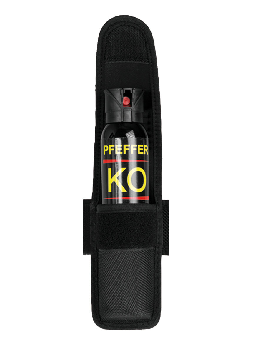 Porte-lacrymogène 100 ml Mil-Tec en polyester à rabat auto-agrippant 17,5 x 6,5 x 4 cm