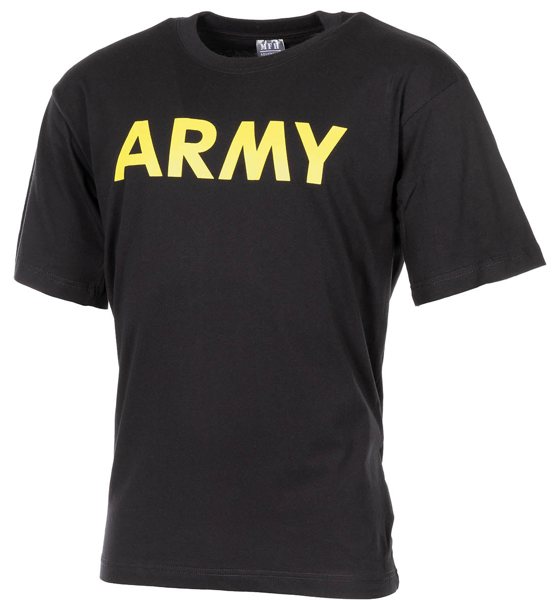 T-shirt imprimé Army MFH en coton 170 g/m² col rond renforcé jersey simple