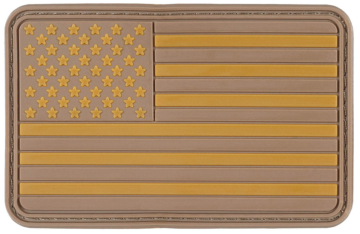Écusson drapeau national MFH 3D en caoutchouc 8 x 5 cm à dos auto-agrippant