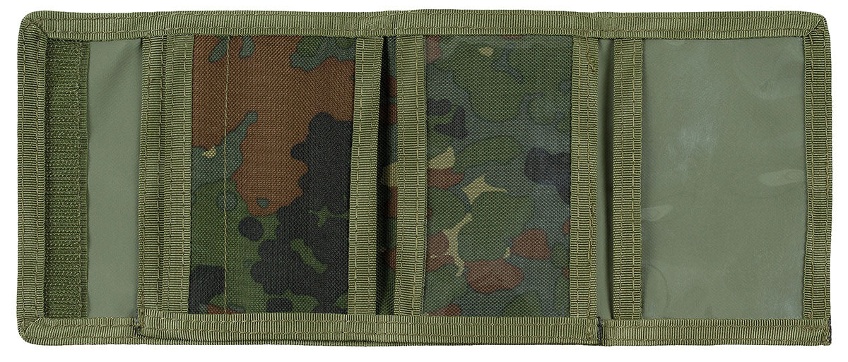Portefeuille type BW MFH 14,5 x 10 cm avec deux pochettes porte-cartes et insigne