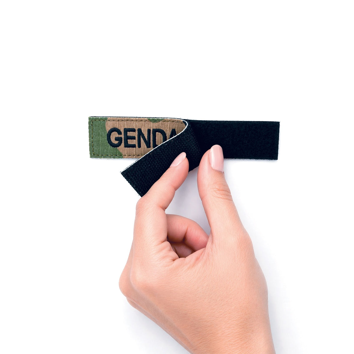 Écusson bande GENDARMERIE brodée 12 x 2,5 cm à dos auto-agrippant fourni