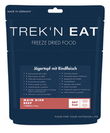 Ration lyophilisée Trek'n Eat plat chaud complet à réhydrater plusieurs recettes