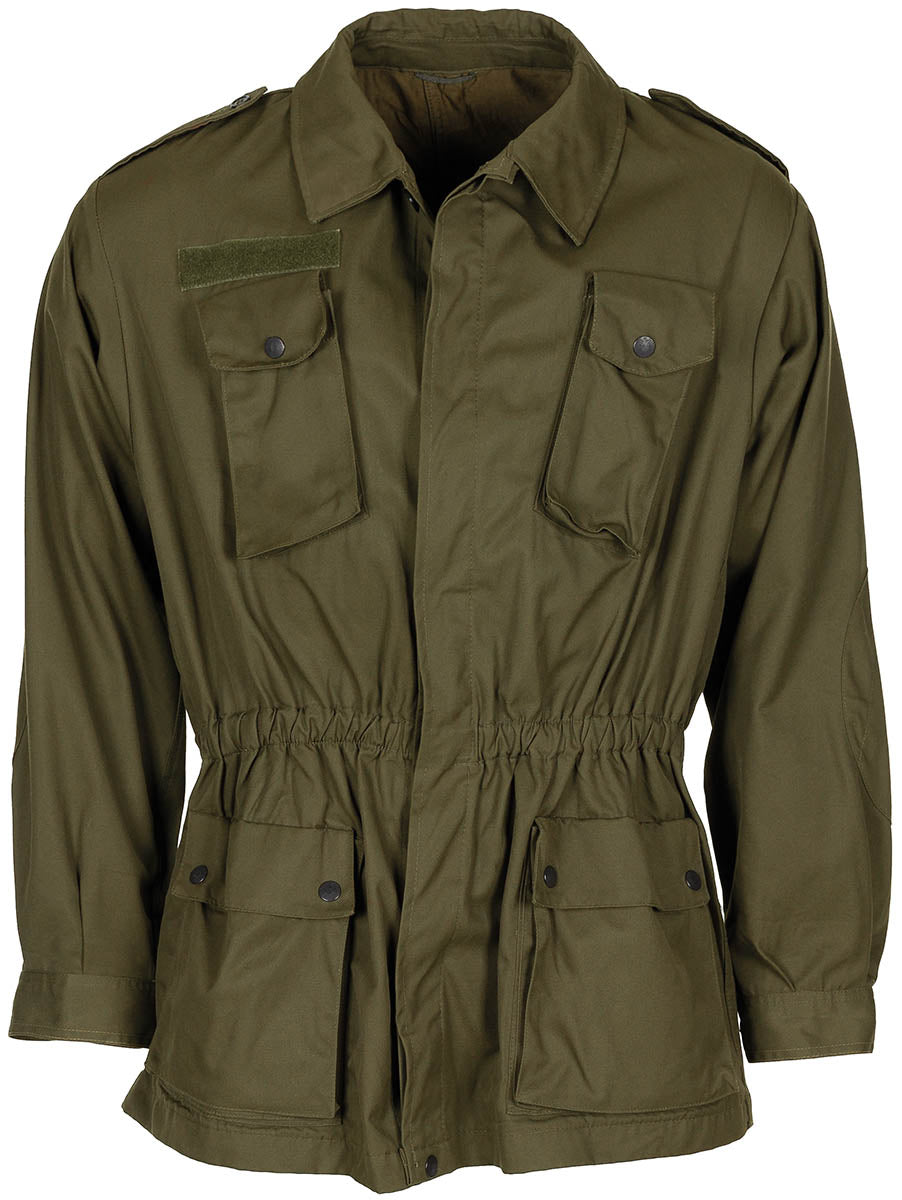 Veste de campagne italienne à pattes d'épaule, surplus d'occasion, lot de 5