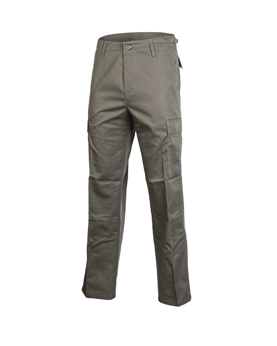 Pantalon de combat type BDU Mil-Tec en polycoton 80/20 six poches et taille réglable