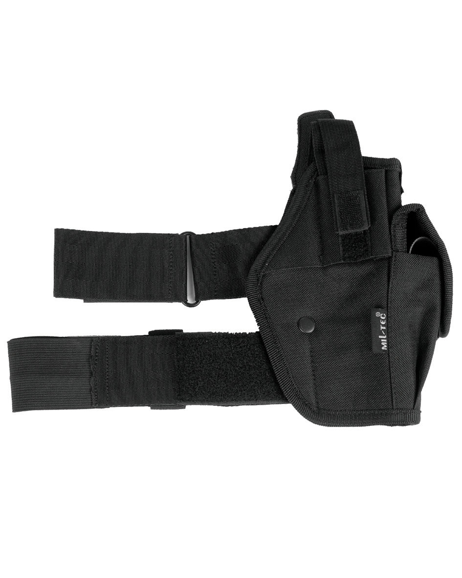 Holster de cuisse Mil-Tec universel en polyester enduit PVC avec porte-chargeur intégré